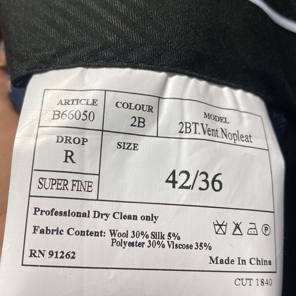 BERTOLINI BLAZER & DRESS PANTS (NEW) - Picture 7 of 7